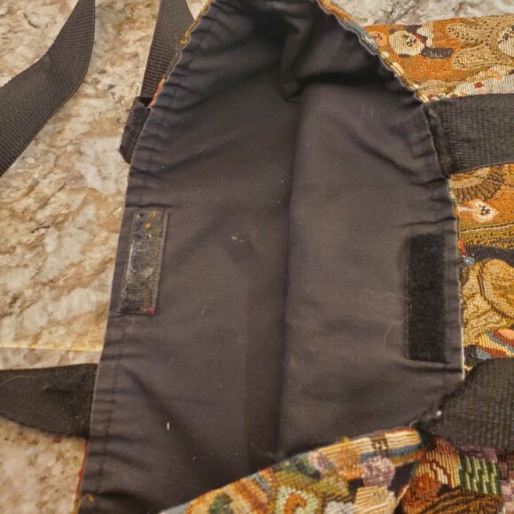 Handmade Elaine Of California Vintage Tapestry Tote Bag Childrens Hook and Loop - Picture 9 of 9